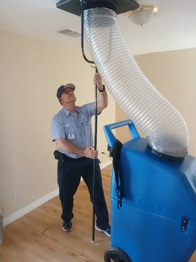 HVAC Installation technician using HEPA equipment in Drexel Heights